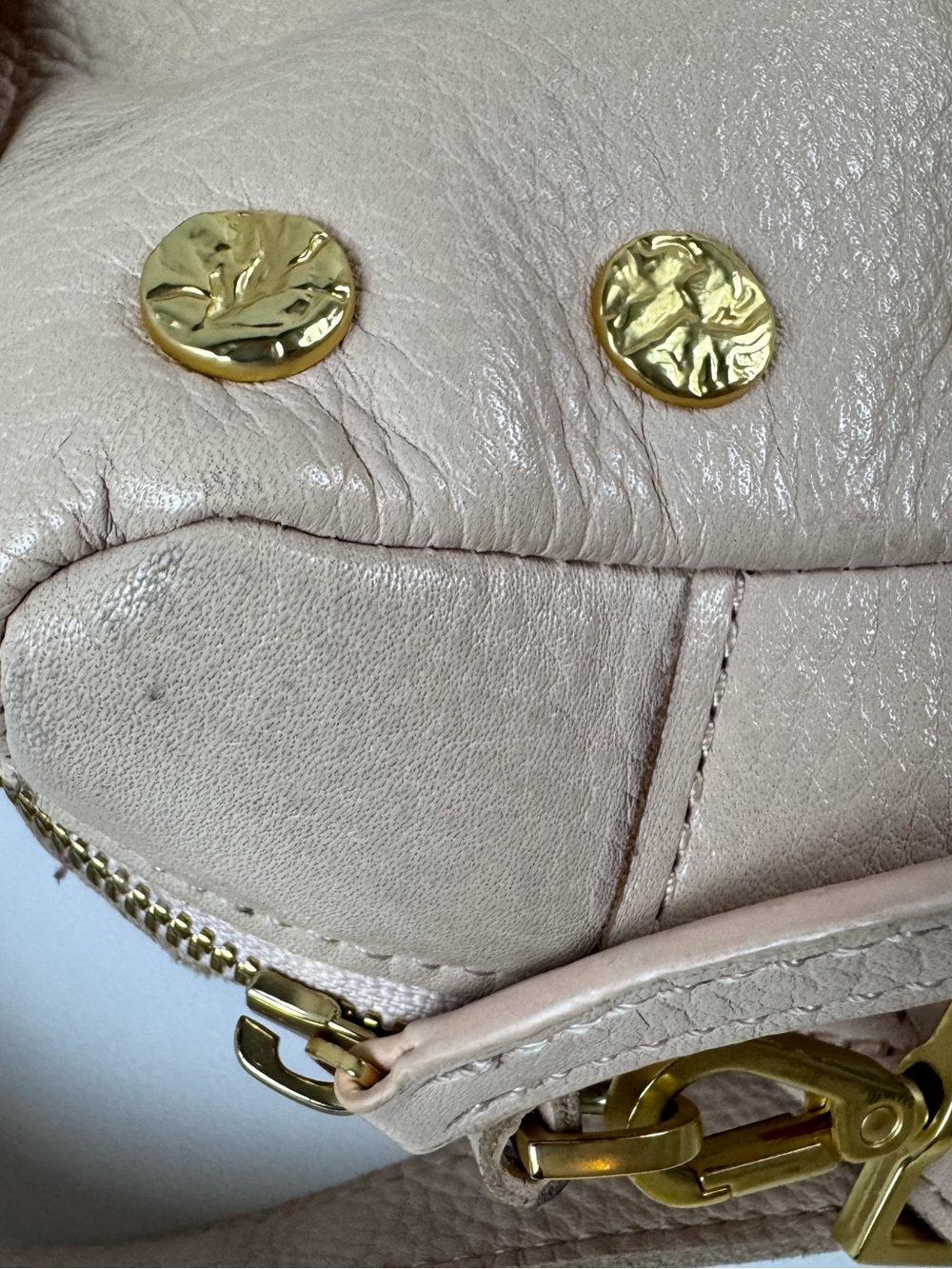 Hammitt Evan Crossbody Leather Cala Lillie White (Light Pink) - Picture 4 of 15